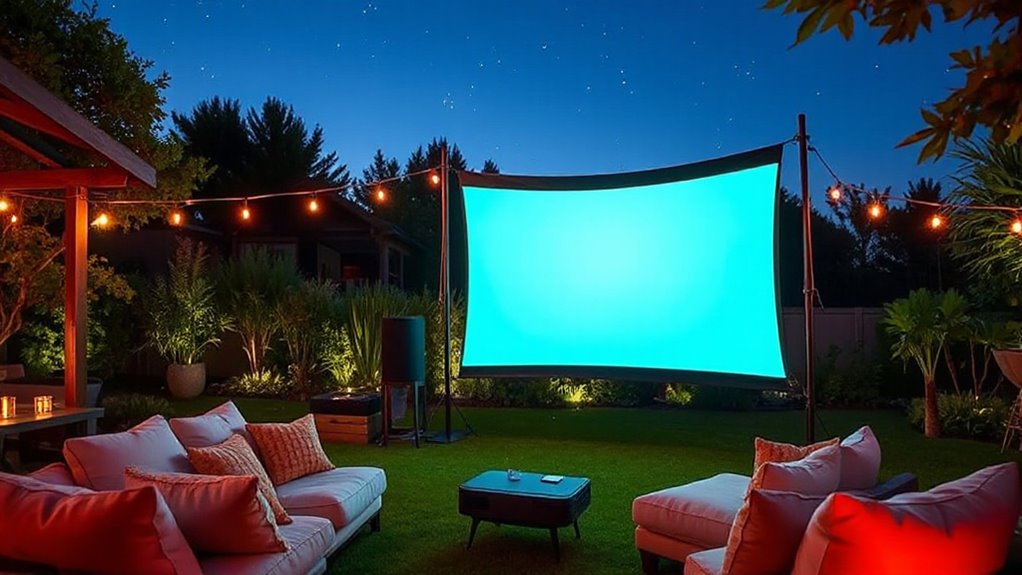 top outdoor projector screen kits