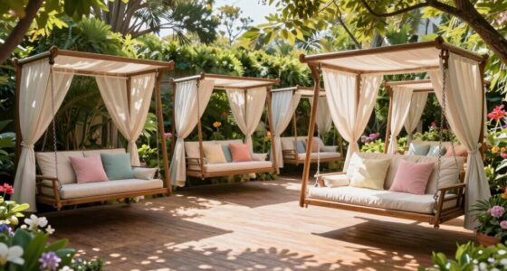 top outdoor swing beds