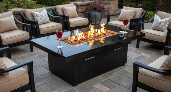 top propane fire pit tables