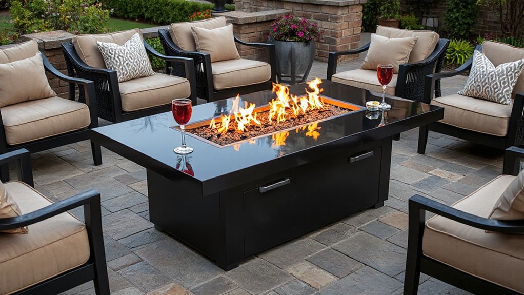 top propane fire pit tables