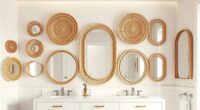 top rattan bathroom mirrors