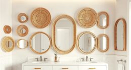 top rattan bathroom mirrors