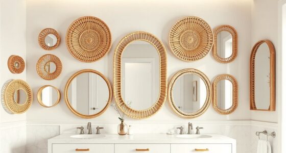 top rattan bathroom mirrors