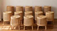 top rattan bedside table sets