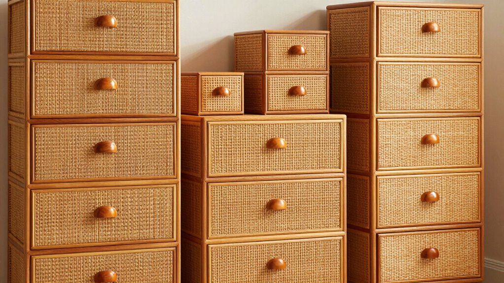 top rattan dresser chests