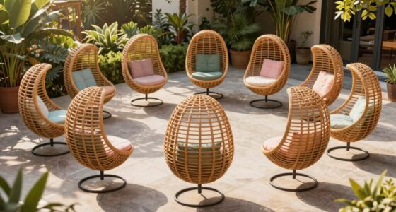 top rattan egg chairs