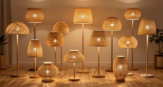 top rattan floor lamps