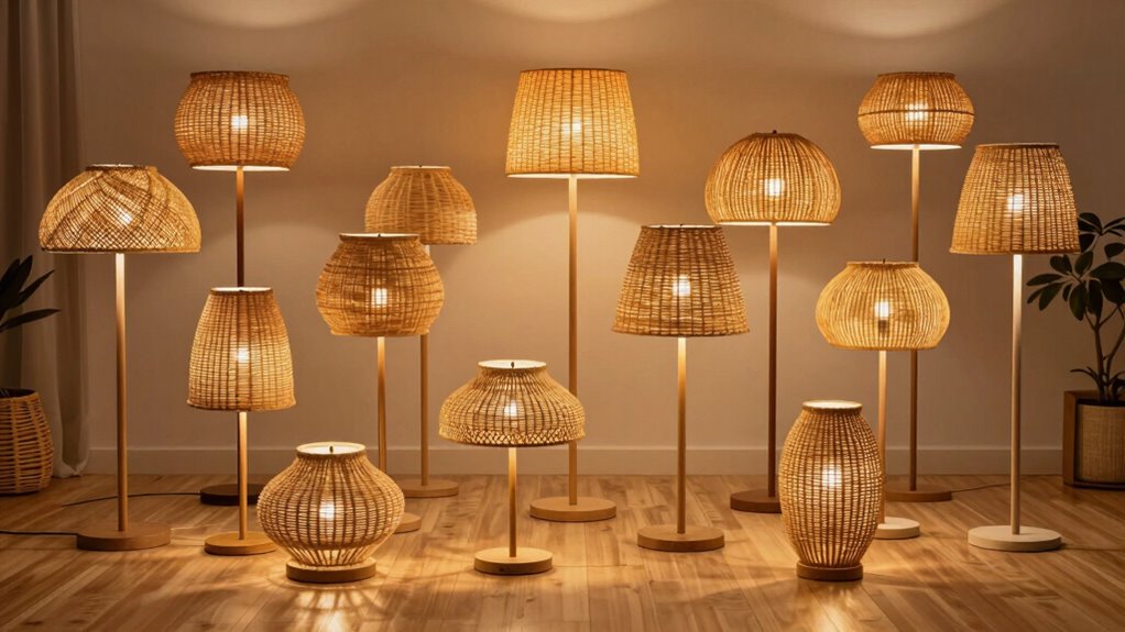 top rattan floor lamps