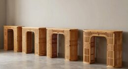 top rattan hallway console tables