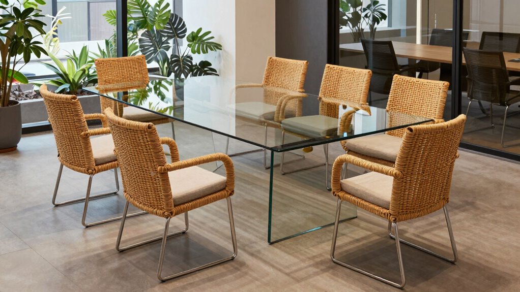 top rattan office desk chairs