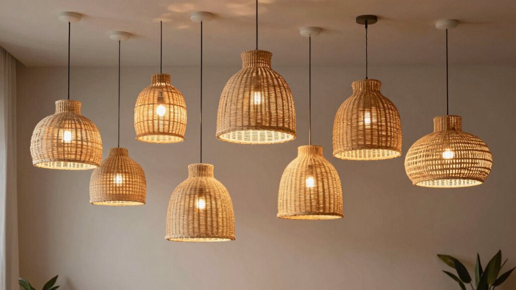 top rattan pendant lights