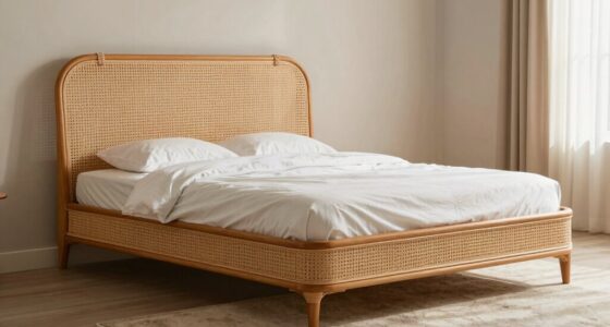 top rattan queen bed frames