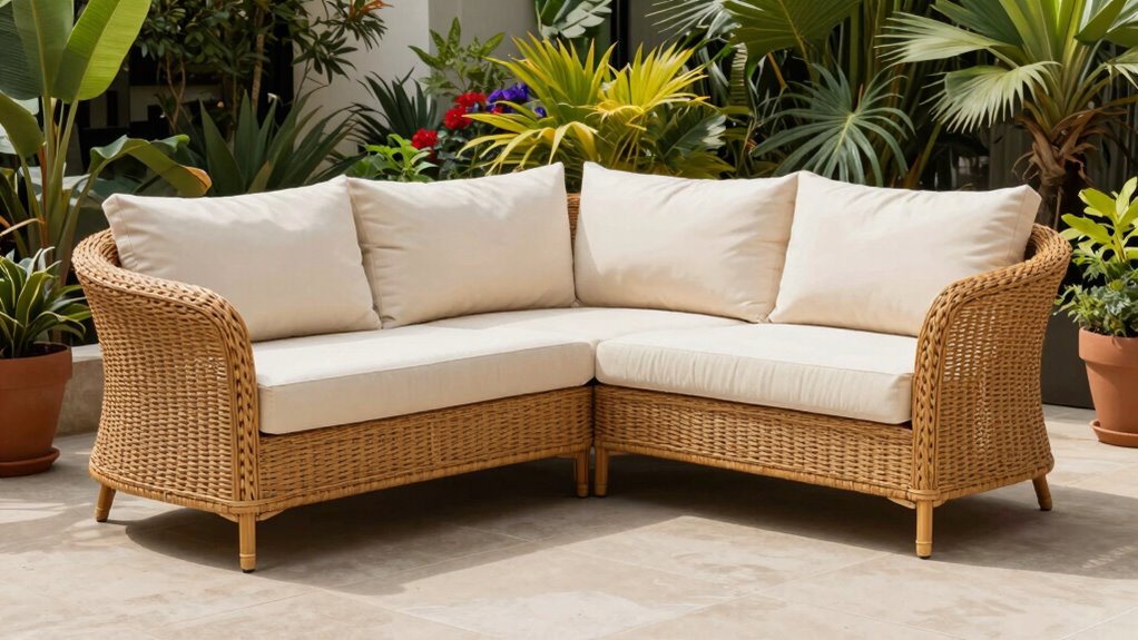 top rattan sectional sofas