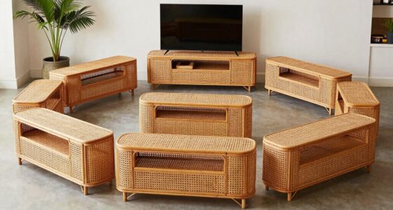 top rattan tv stands