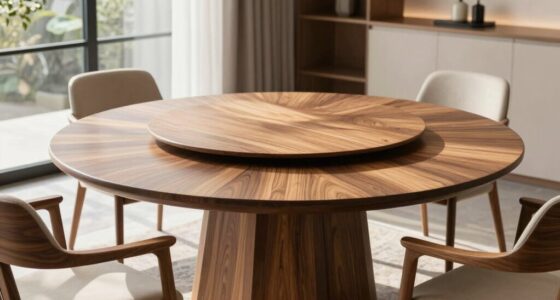 top round wooden dining tables