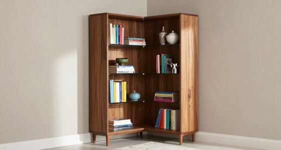 top tall corner bookcases