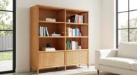top tall rattan bookcases