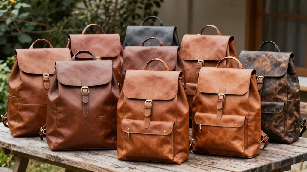 top women s leather travel backpacks