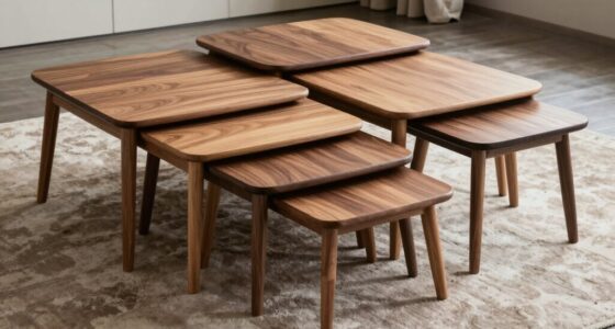 top wood nesting tables