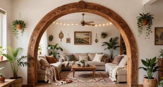 arches enhance boho style