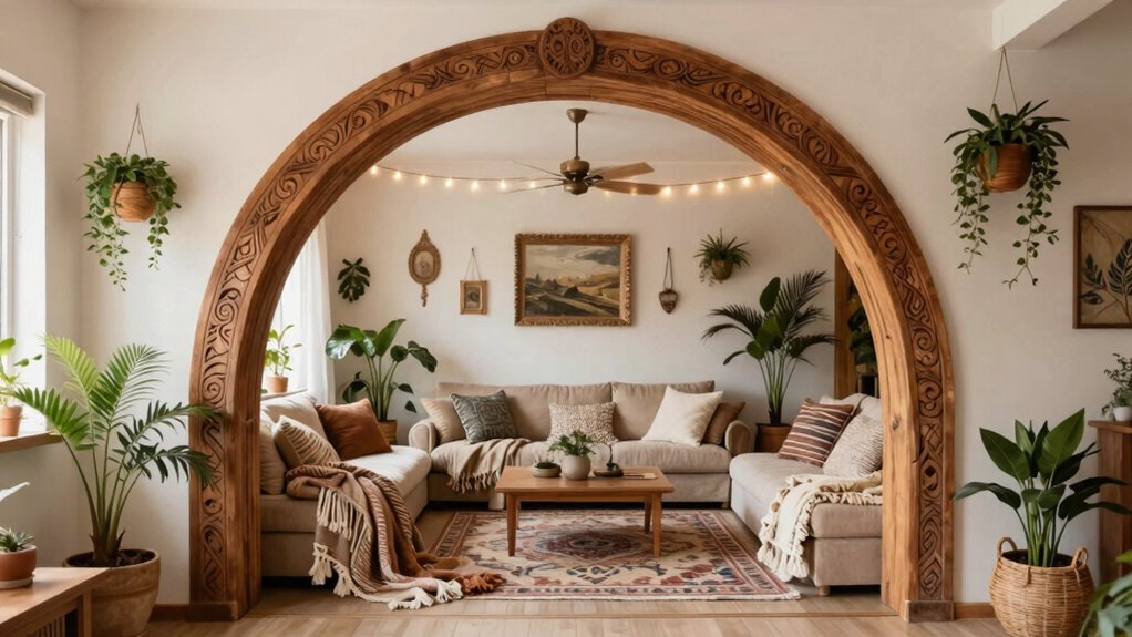 arches enhance boho style
