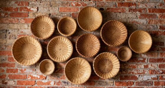 asymmetrical wall basket arrangements