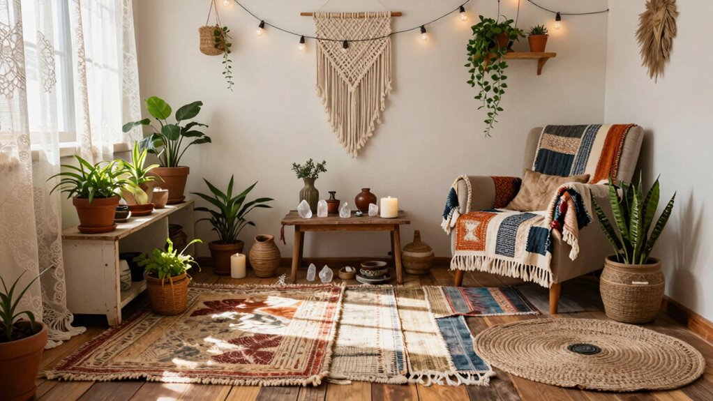 authentic vintage boho living