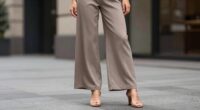 balance with wide leg sandals