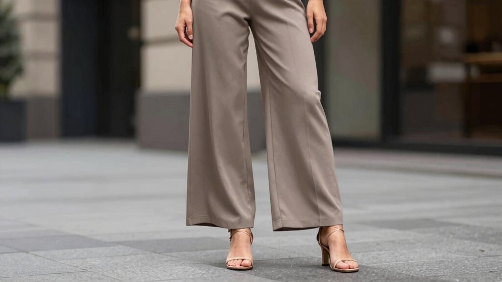 balance with wide leg sandals