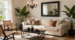 black accents in boho