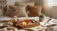boho inspired morning routine