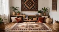 boho interior layering technique