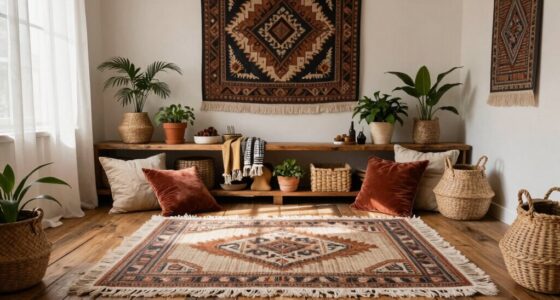 boho interior layering technique