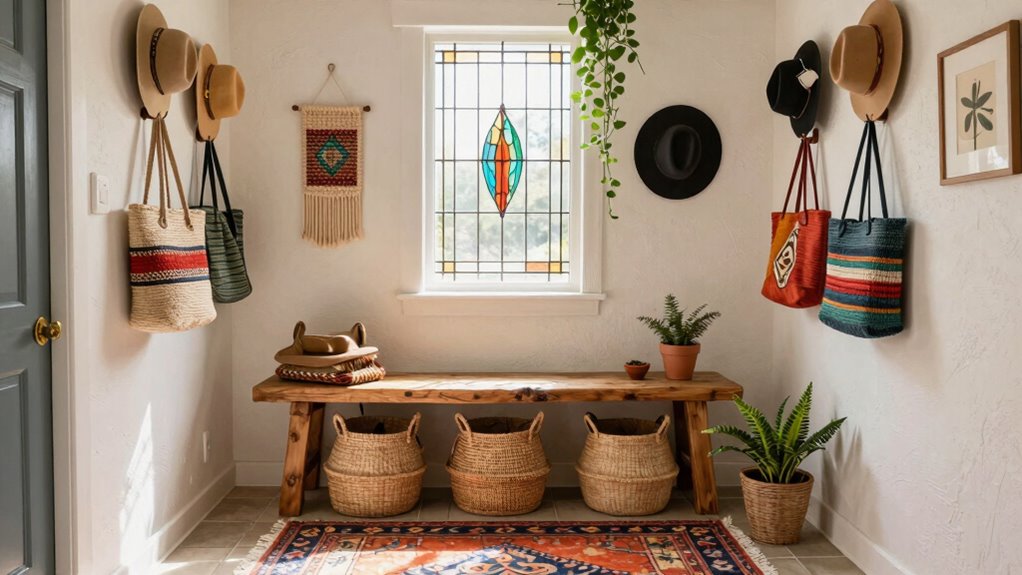 boho mudroom design ideas