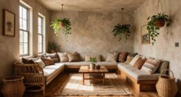 boho narrow room layouts