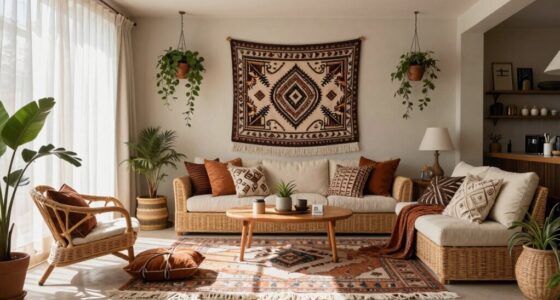 boho open concept styling