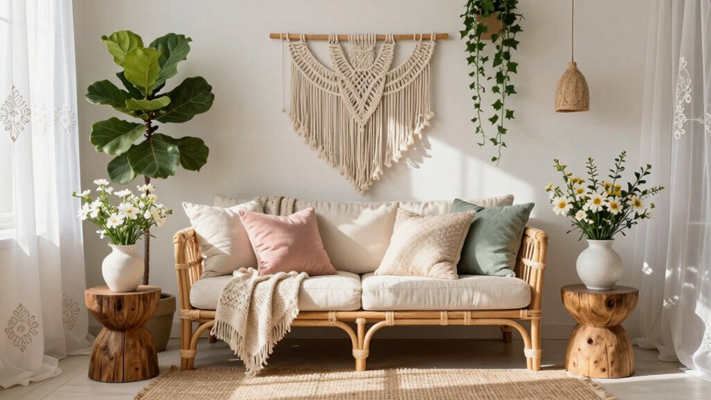 boho spring home decor