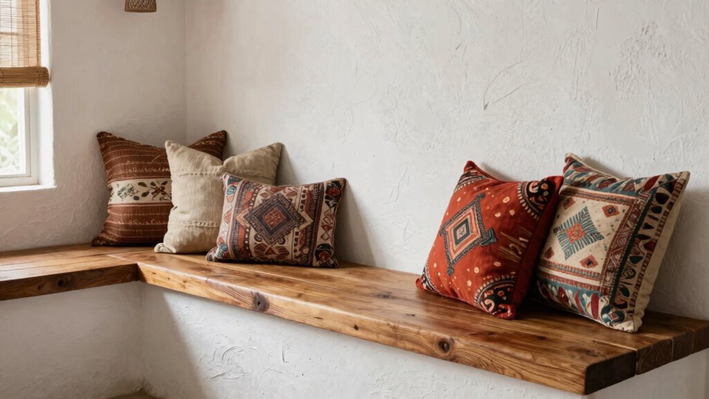 boho style bench ideas