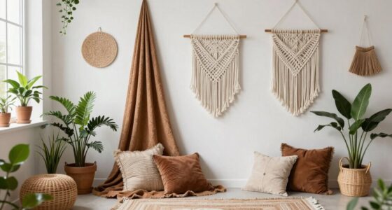 boho white wall decor