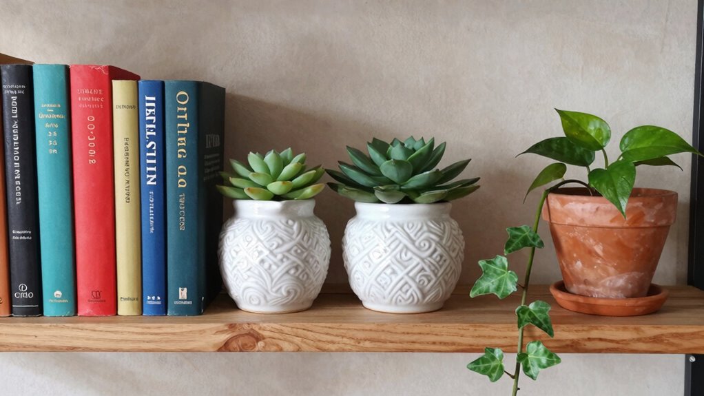 book ceramic plant arrangement