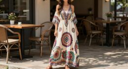 casual boho print styling