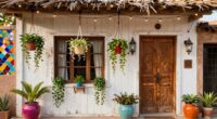 charming boho home exterior