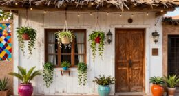 charming boho home exterior