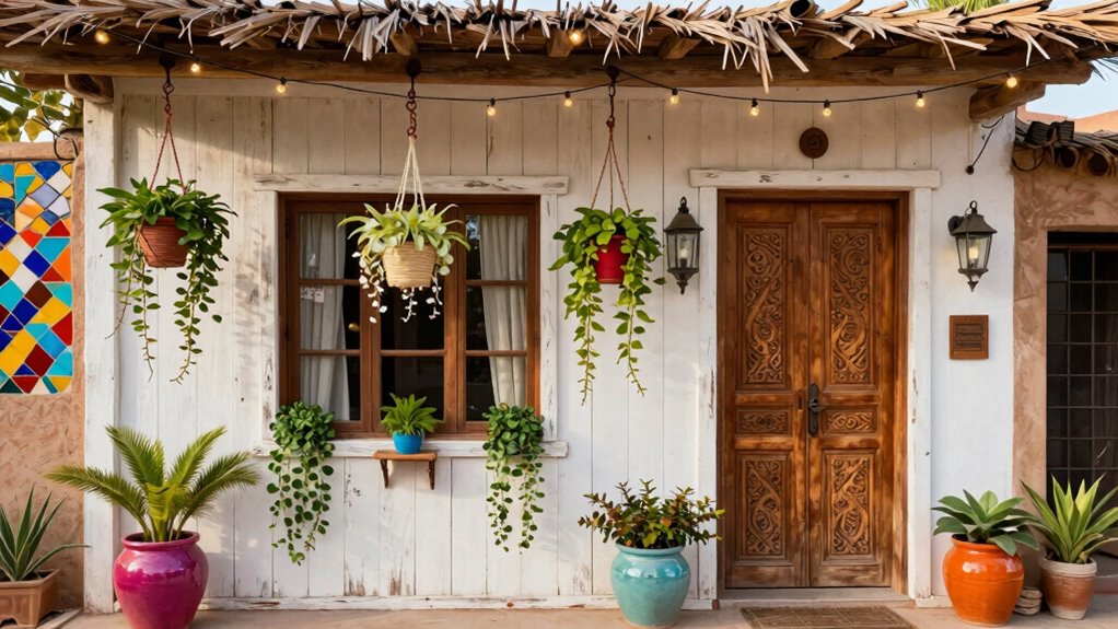 charming boho home exterior