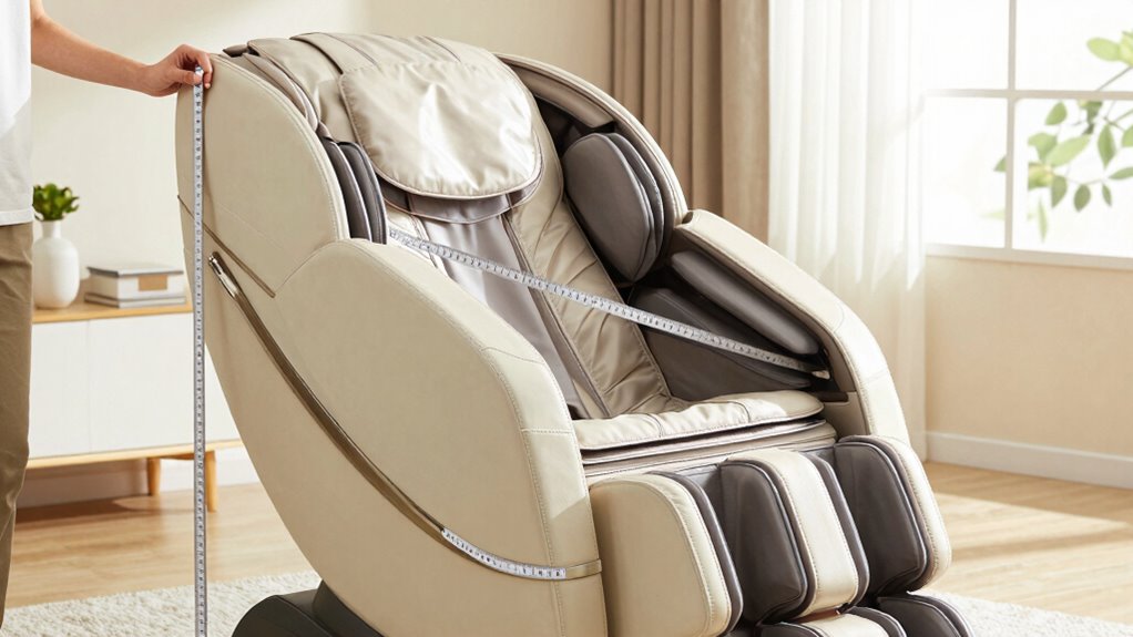 choose appropriately sized massage chair