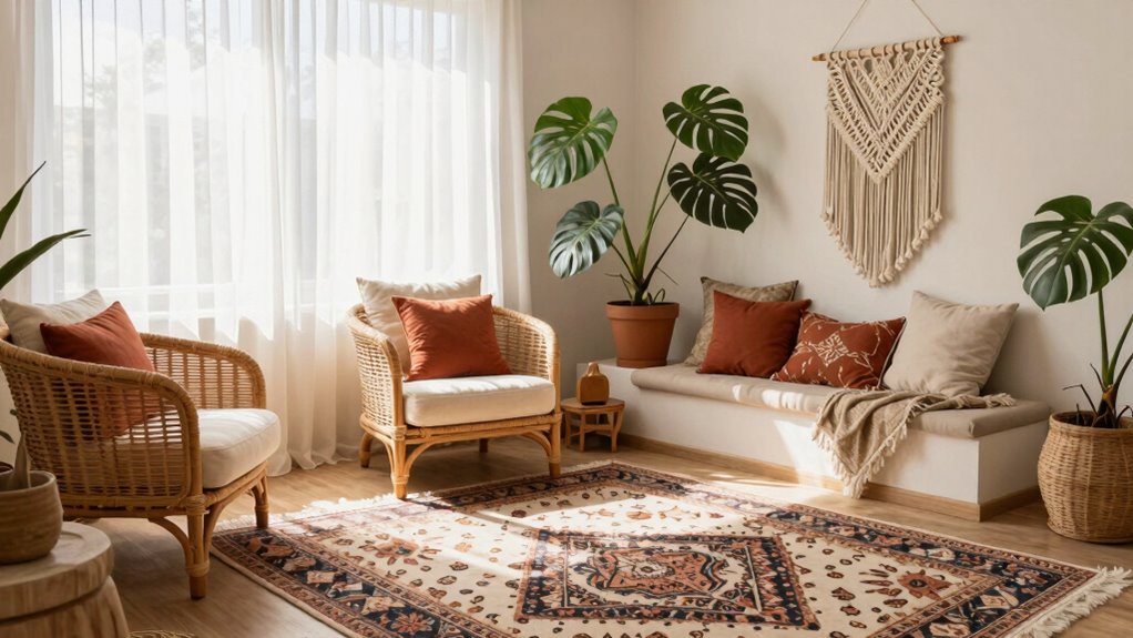 cohesive eclectic boho design