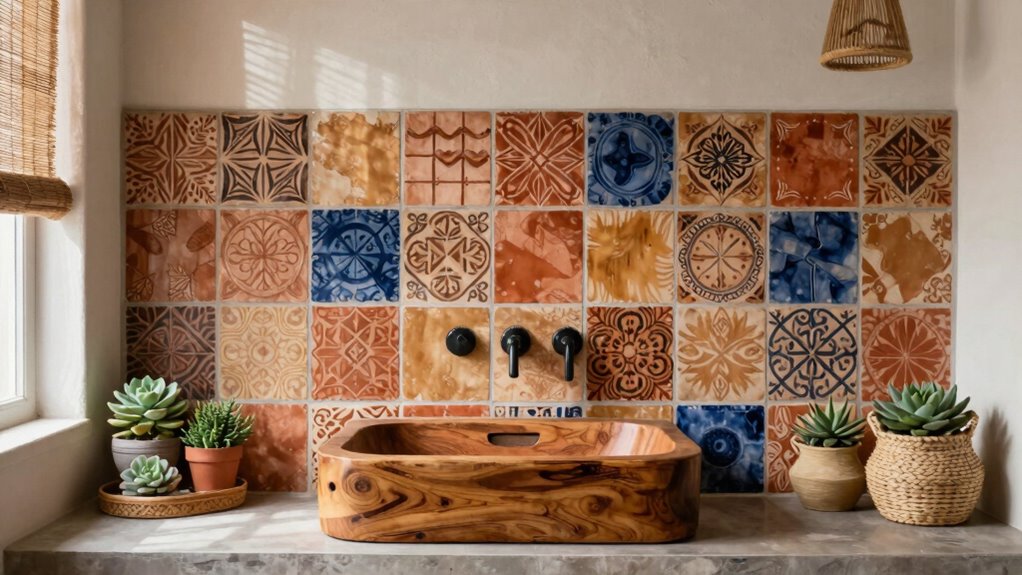 colorful natural eclectic textures