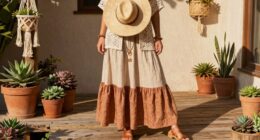 cooling boho layered outfits