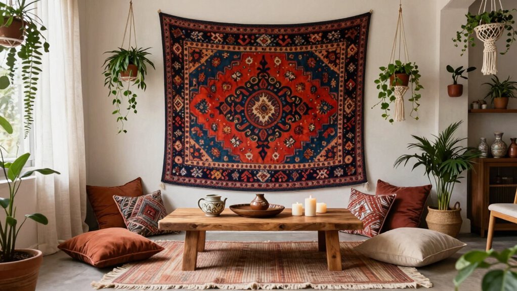 create a cohesive boho space