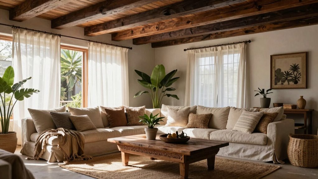 dark wood contrast and layering